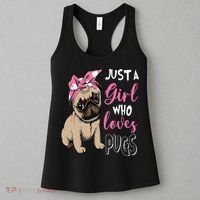 Pug Just a Who Loves Pugs Women's Tank Top thumb 3