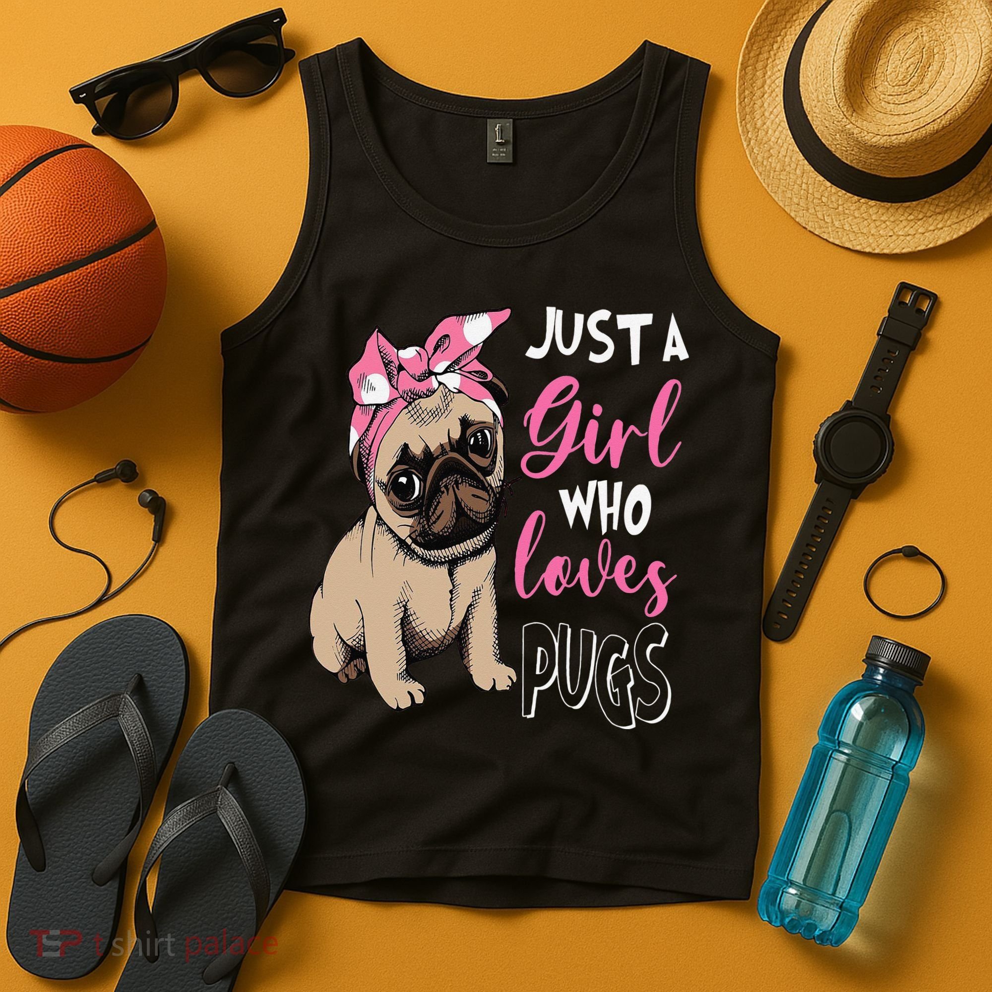 Pug Just a Who Loves Pugs Tank Top