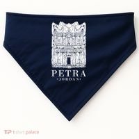 Petra Jordan Archaeological Monument Souvenir USA-Made Doggie Bandana thumb 0