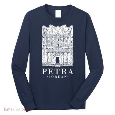 Petra Jordan Archaeological Monument Souvenir Long Sleeve Shirt