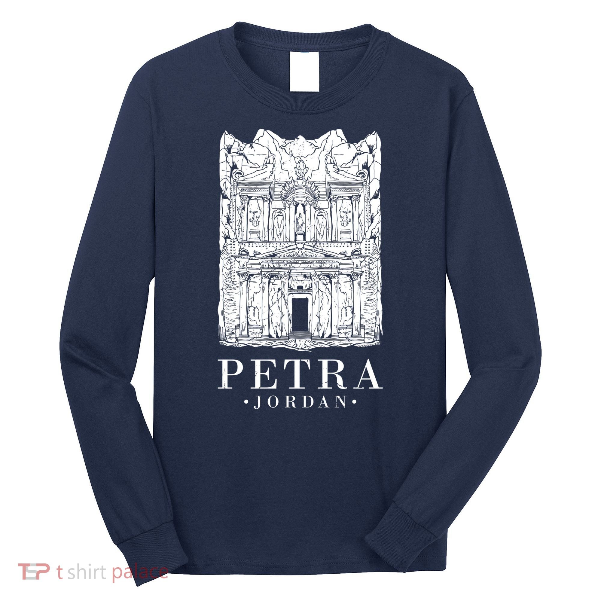Petra Jordan Archaeological Monument Souvenir Long Sleeve Shirt