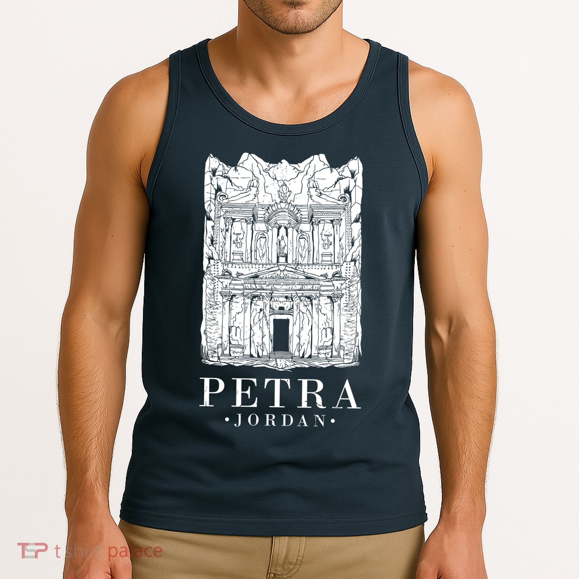 Petra Jordan Archaeological Monument Souvenir Tank Top