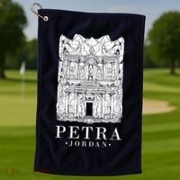 Petra Jordan Archaeological Monument Souvenir Golf Towel thumb 1