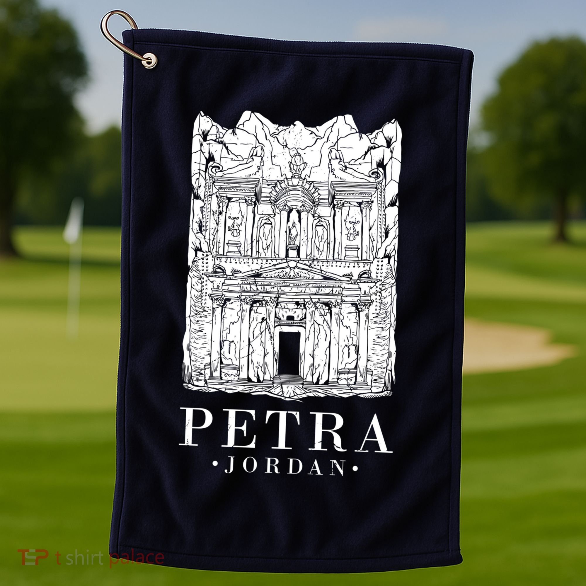 Petra Jordan Archaeological Monument Souvenir Golf Towel