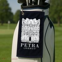 Petra Jordan Archaeological Monument Souvenir Golf Towel thumb 2