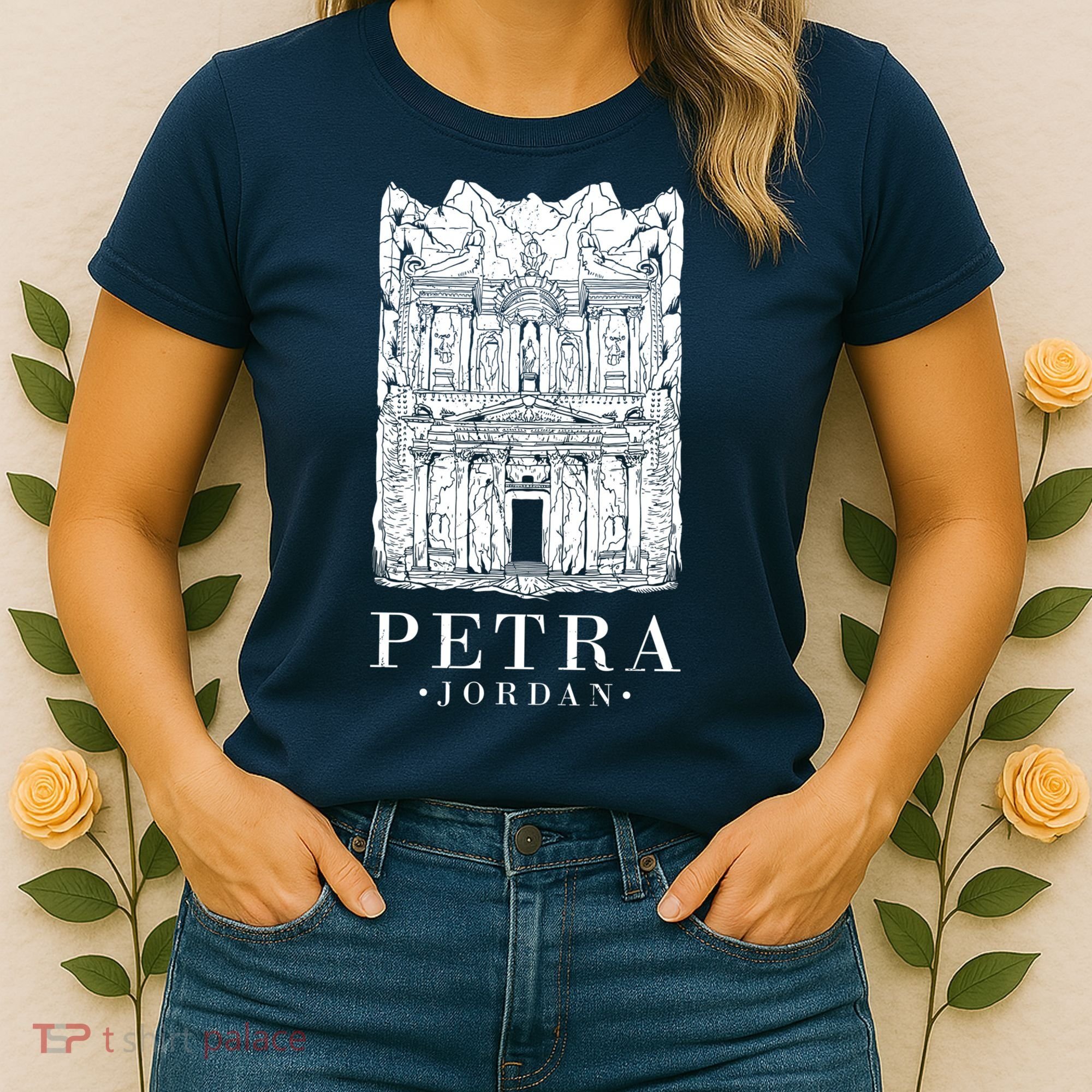 Petra Jordan Archaeological Monument Souvenir Women's T-Shirt