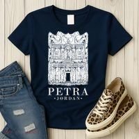 Petra Jordan Archaeological Monument Souvenir Women's T-Shirt thumb 3