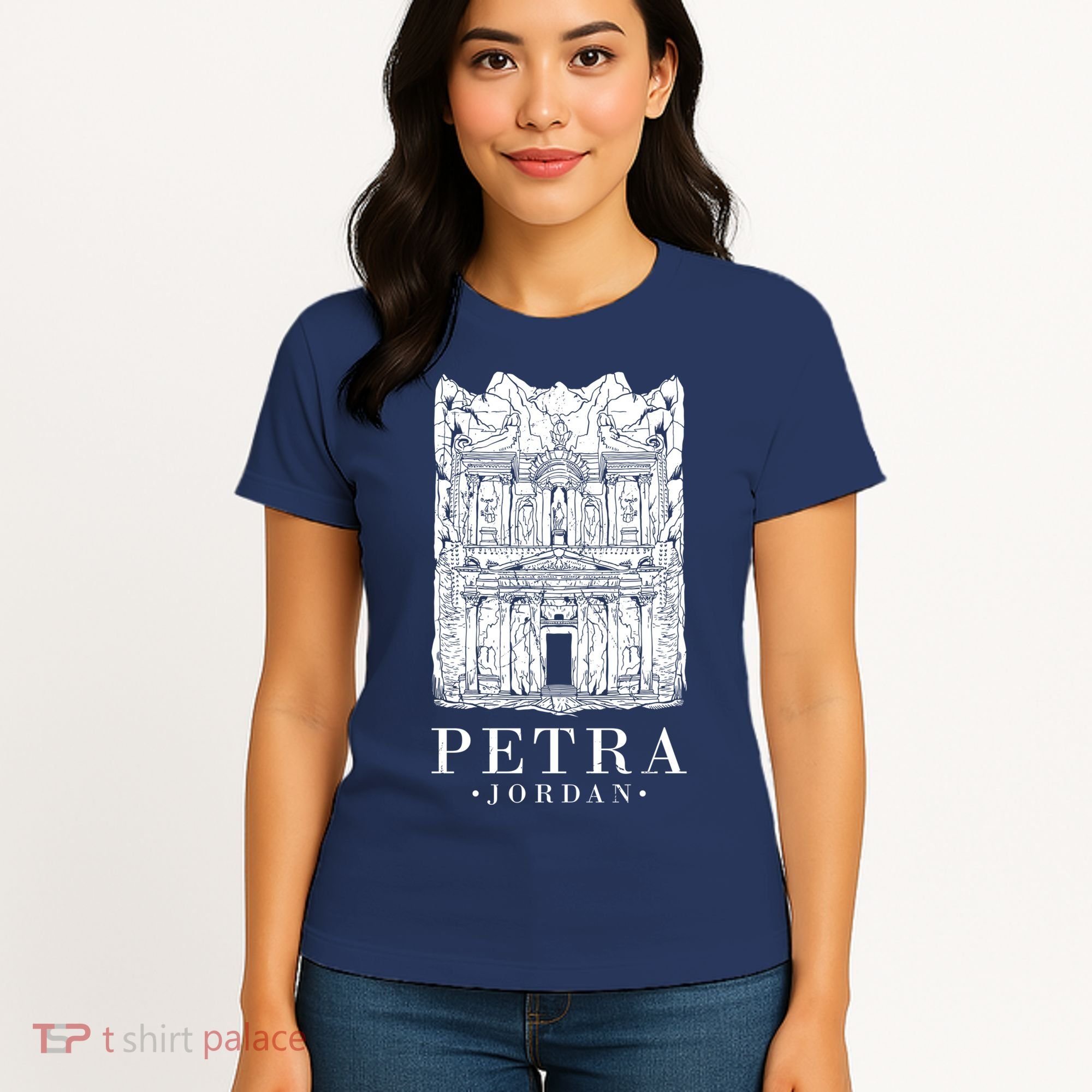 Petra Jordan Archaeological Monument Souvenir Women's T-Shirt