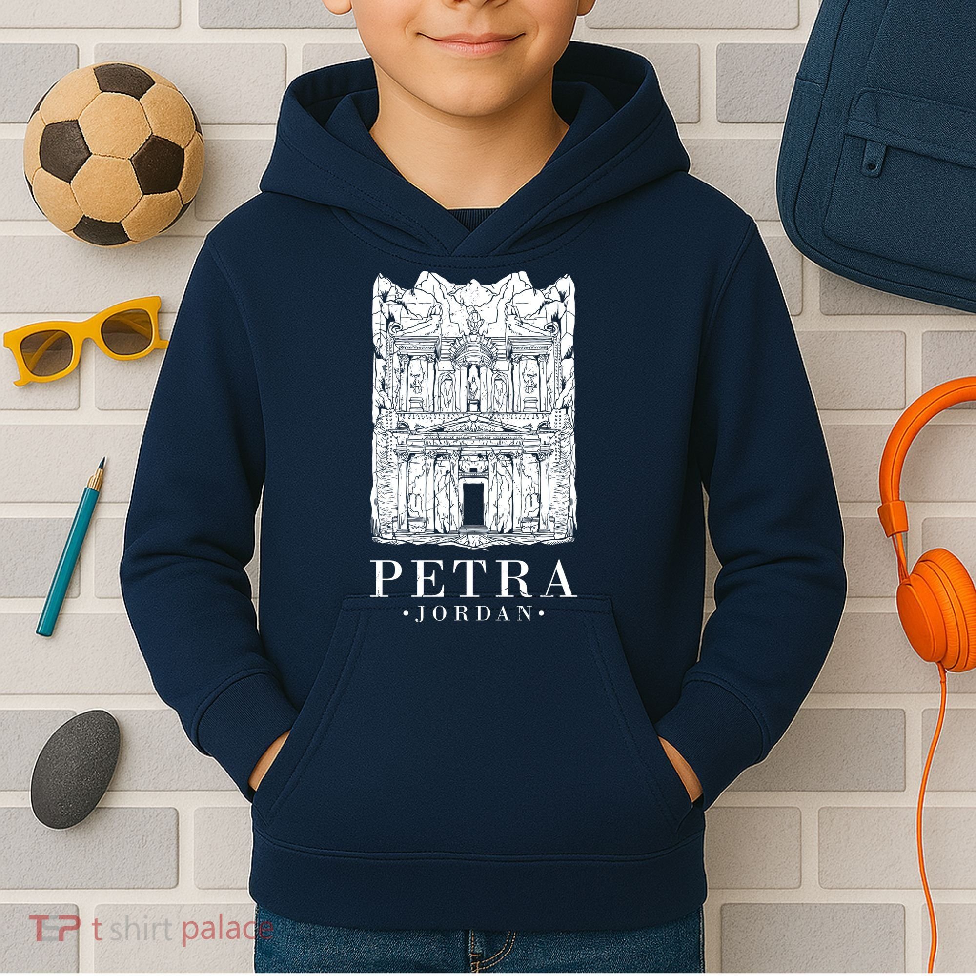Petra Jordan Archaeological Monument Souvenir Kids Hoodie