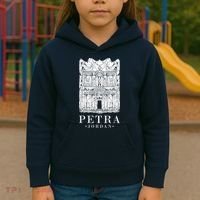 Petra Jordan Archaeological Monument Souvenir Kids Hoodie thumb 3
