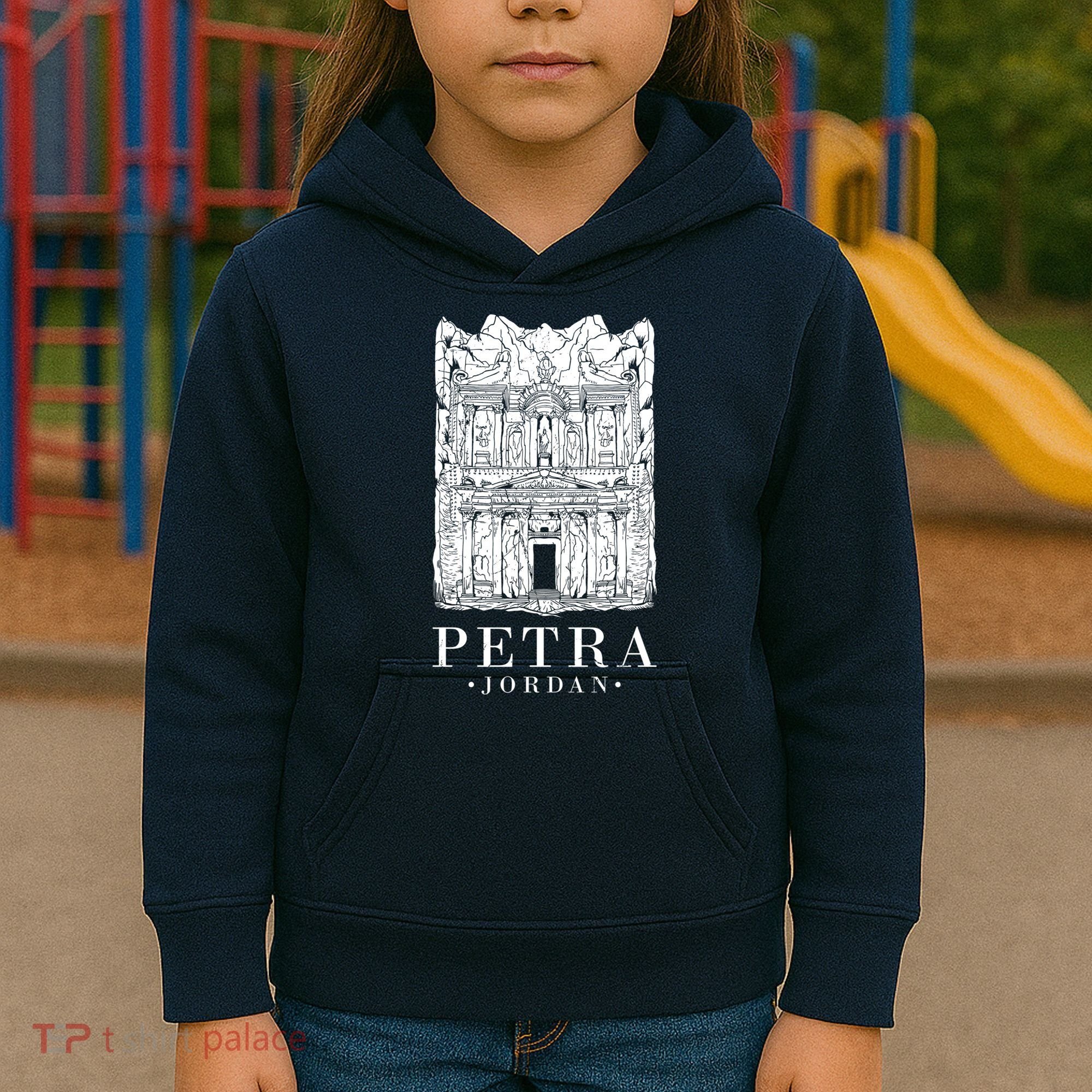 Petra Jordan Archaeological Monument Souvenir Kids Hoodie