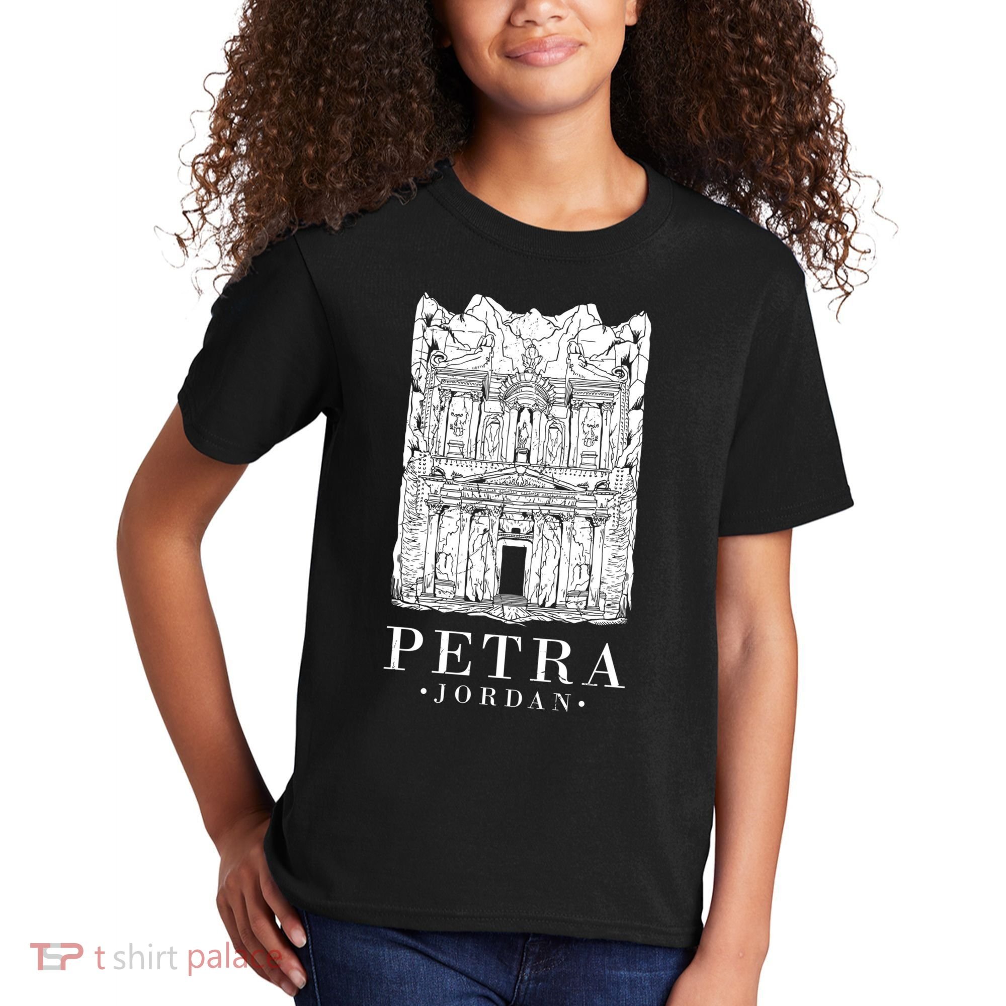 Petra Jordan Archaeological Monument Souvenir Kids T-Shirt