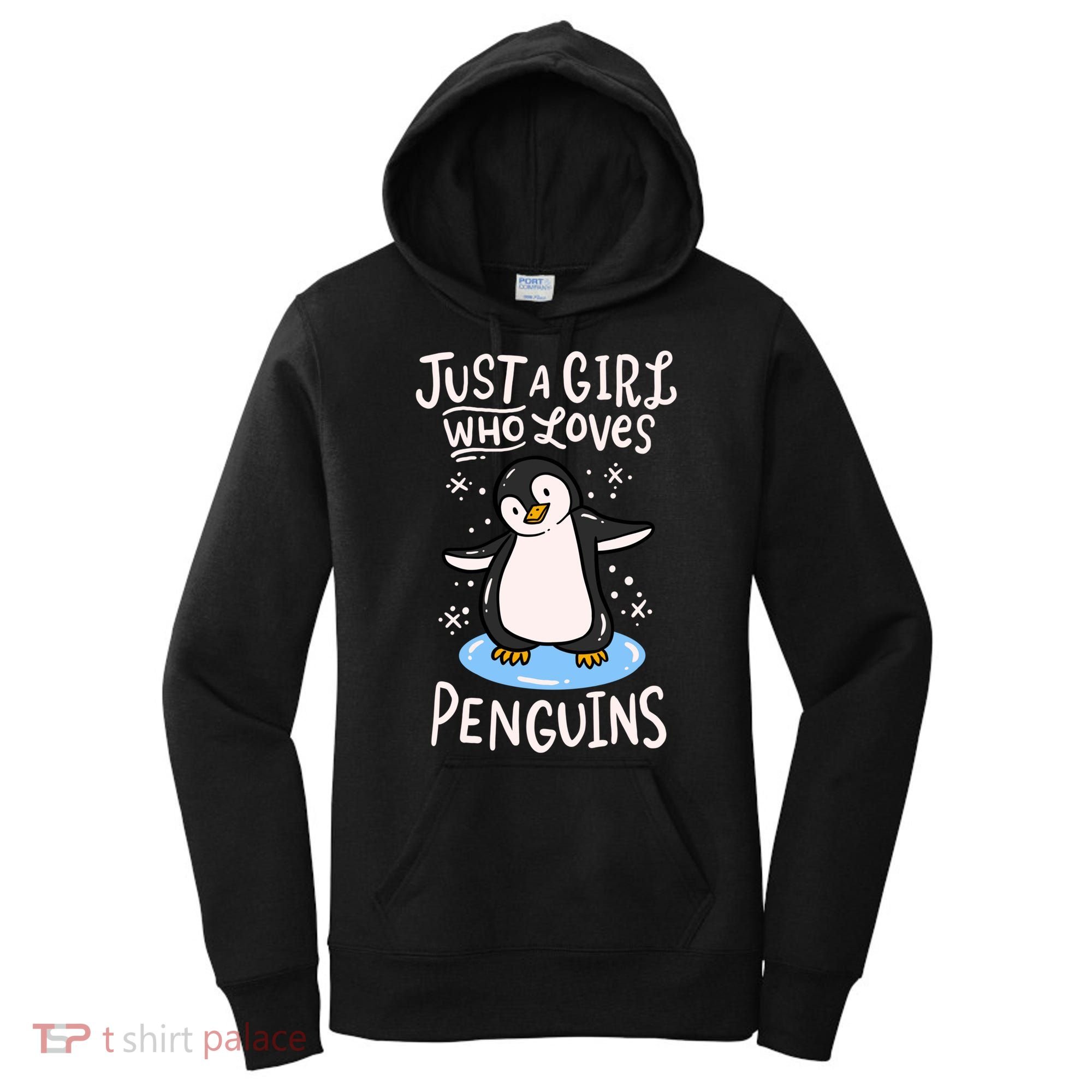 Penguin Just A Girl Who Loves Penguins Meaningful Gift Women's Hoodie