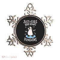 Penguin Just A Girl Who Loves Penguins Meaningful Gift Ornament thumb 0