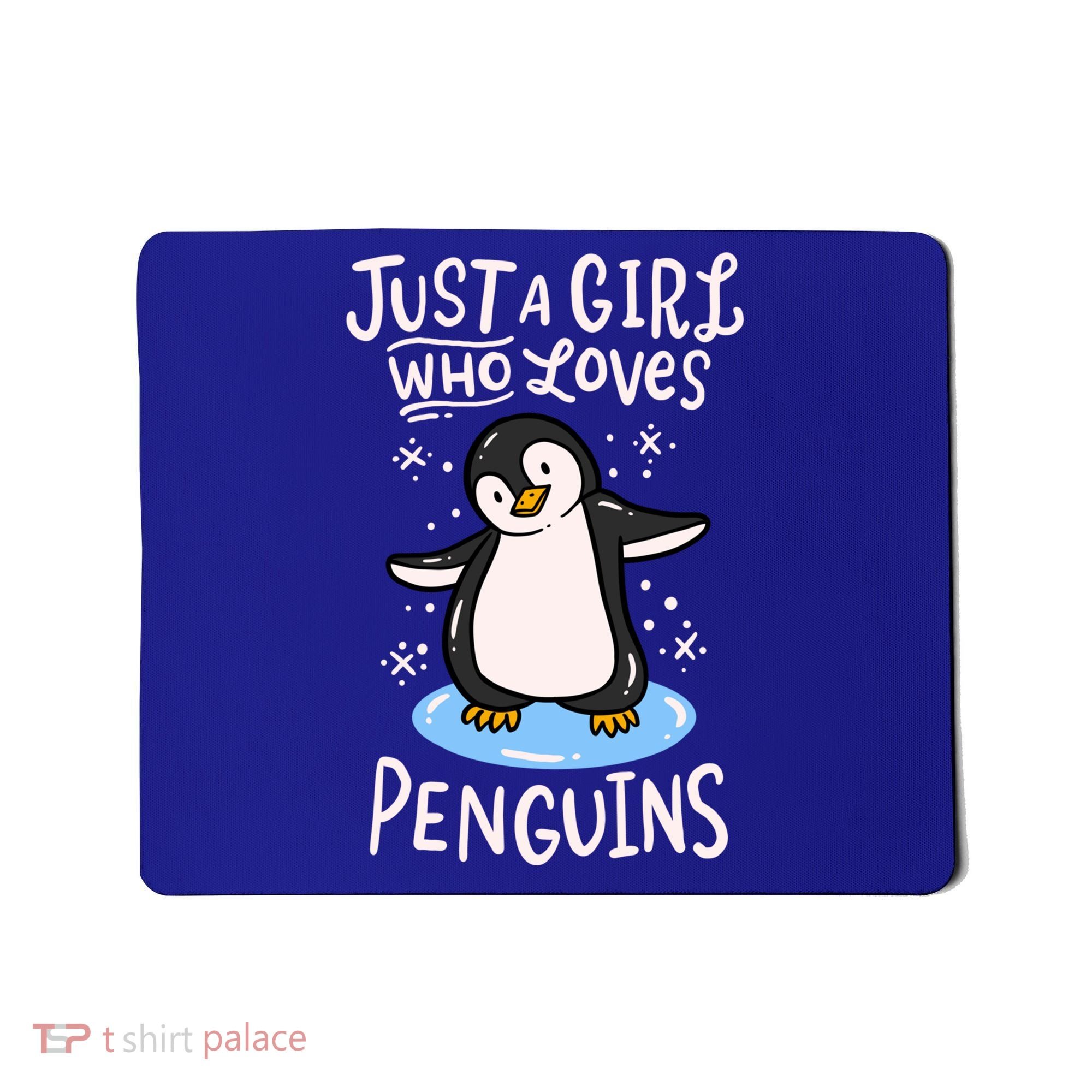 Penguin Just A Girl Who Loves Penguins Meaningful Gift Mousepad