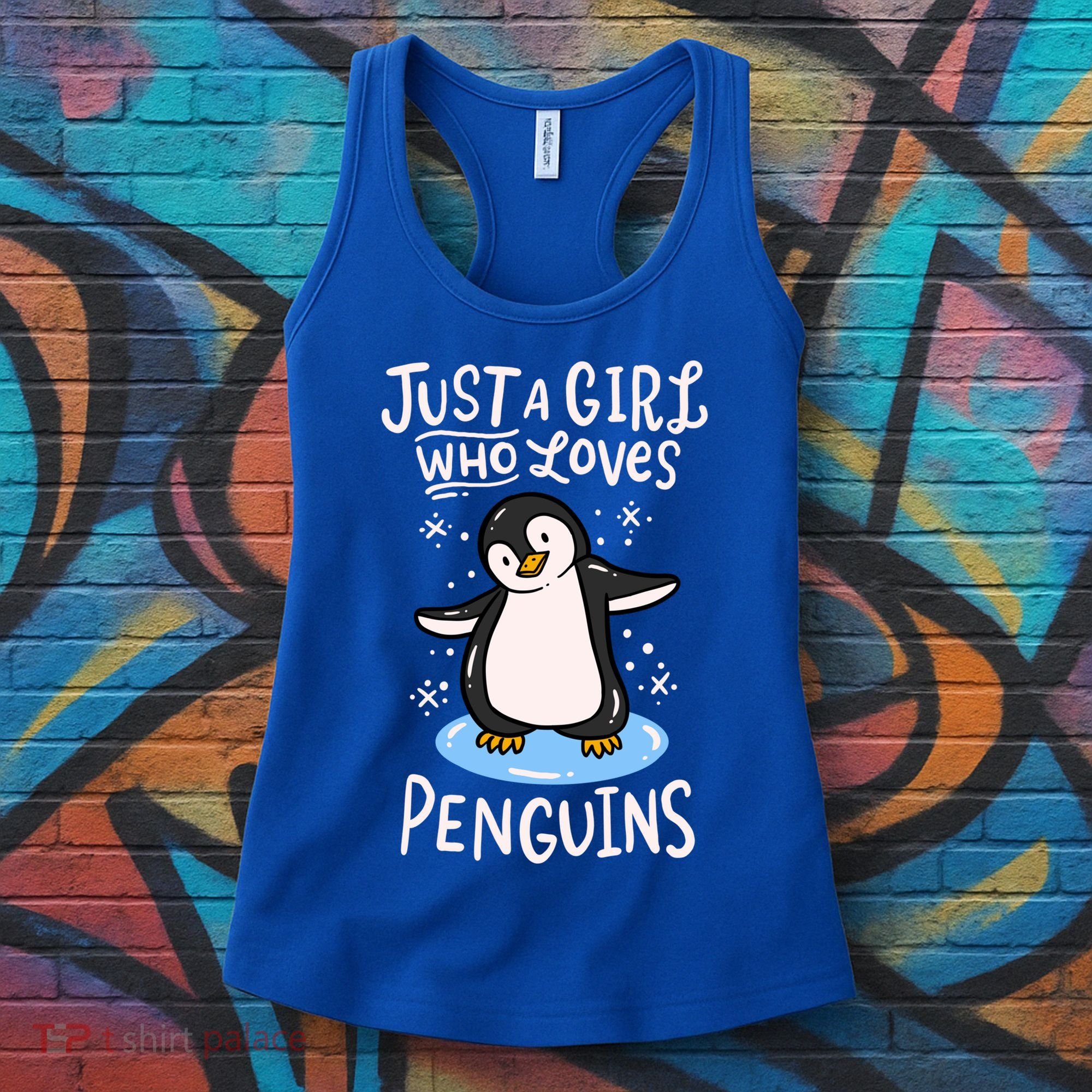 Penguin Just A Girl Who Loves Penguins Meaningful Gift Women's Tank Top