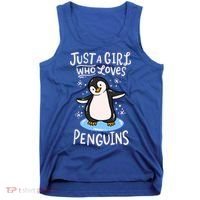 Penguin Just A Girl Who Loves Penguins Meaningful Gift Tank Top thumb 0