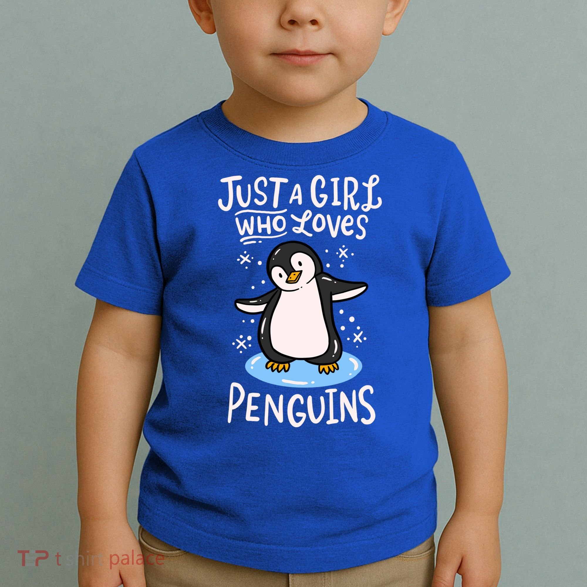 Penguin Just A Girl Who Loves Penguins Meaningful Gift Toddler T-Shirt