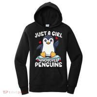 Penguin Just A Girl Who Loves Penguins Cool Gift Women's Hoodie thumb 0