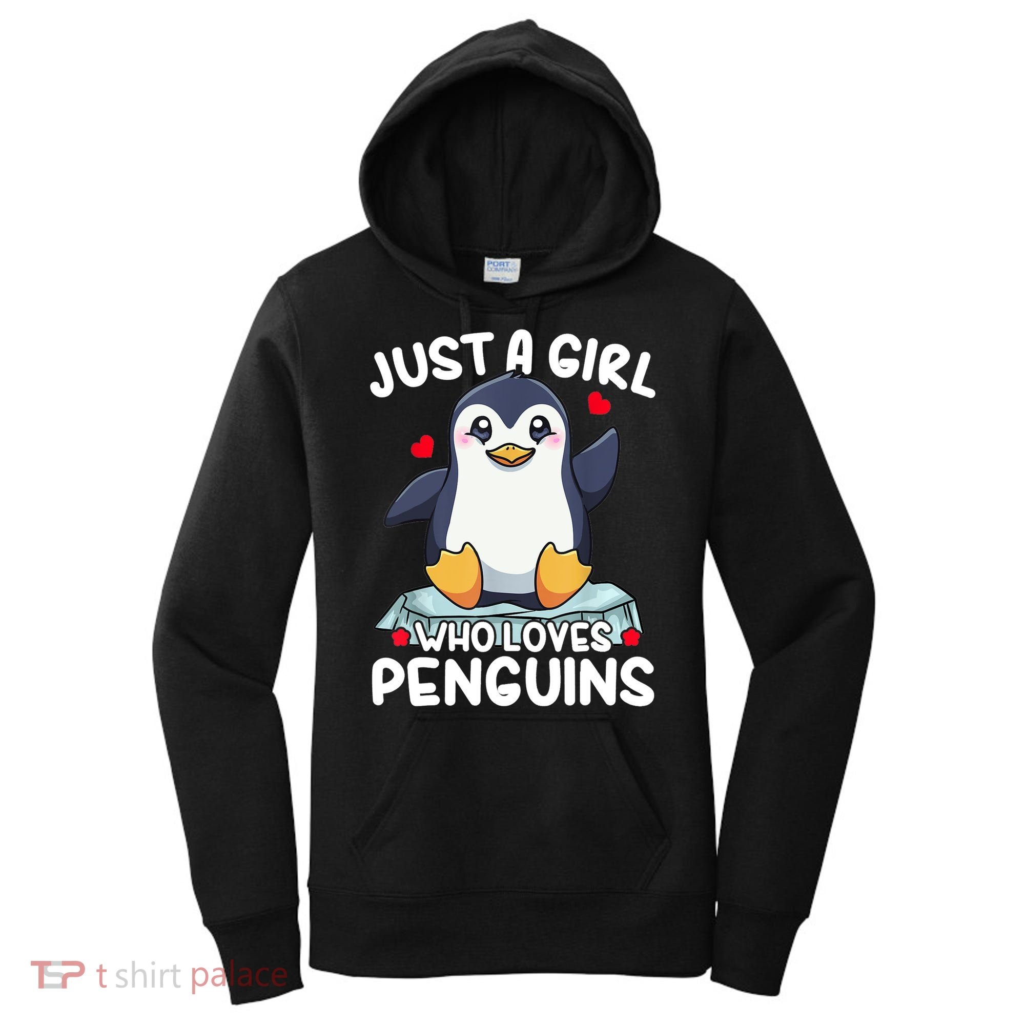 Penguin Just A Girl Who Loves Penguins Cool Gift Women's Hoodie