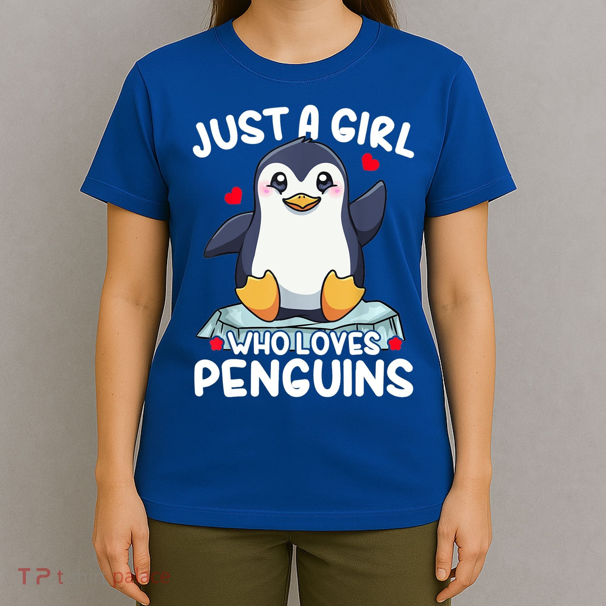Penguin Just A Girl Who Loves Penguins Cool Gift T-Shirt