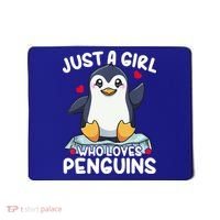 Penguin Just A Girl Who Loves Penguins Cool Gift Mousepad thumb 0