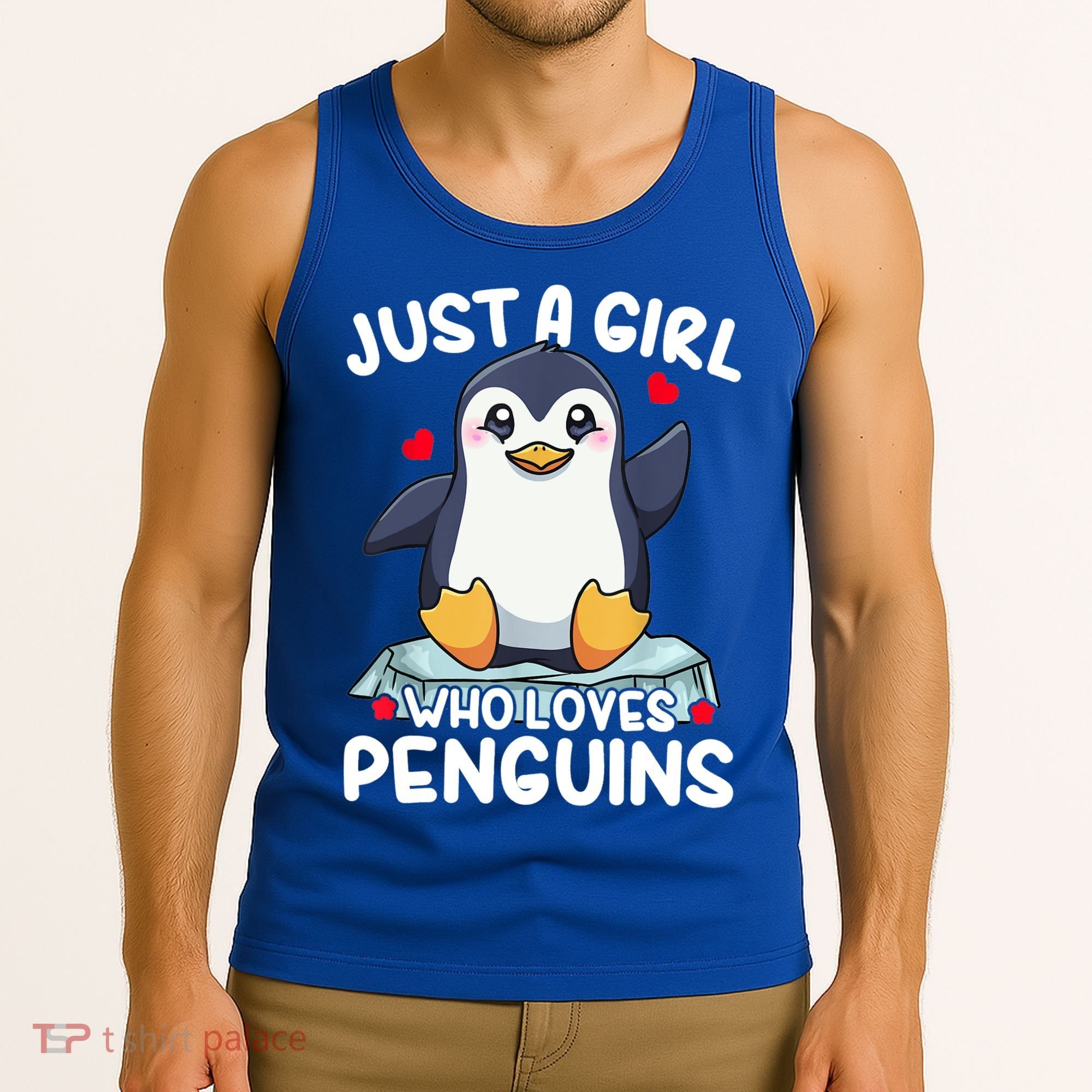 Penguin Just A Girl Who Loves Penguins Cool Gift Tank Top