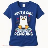 Penguin Just A Girl Who Loves Penguins Cool Gift Women's T-Shirt thumb 0