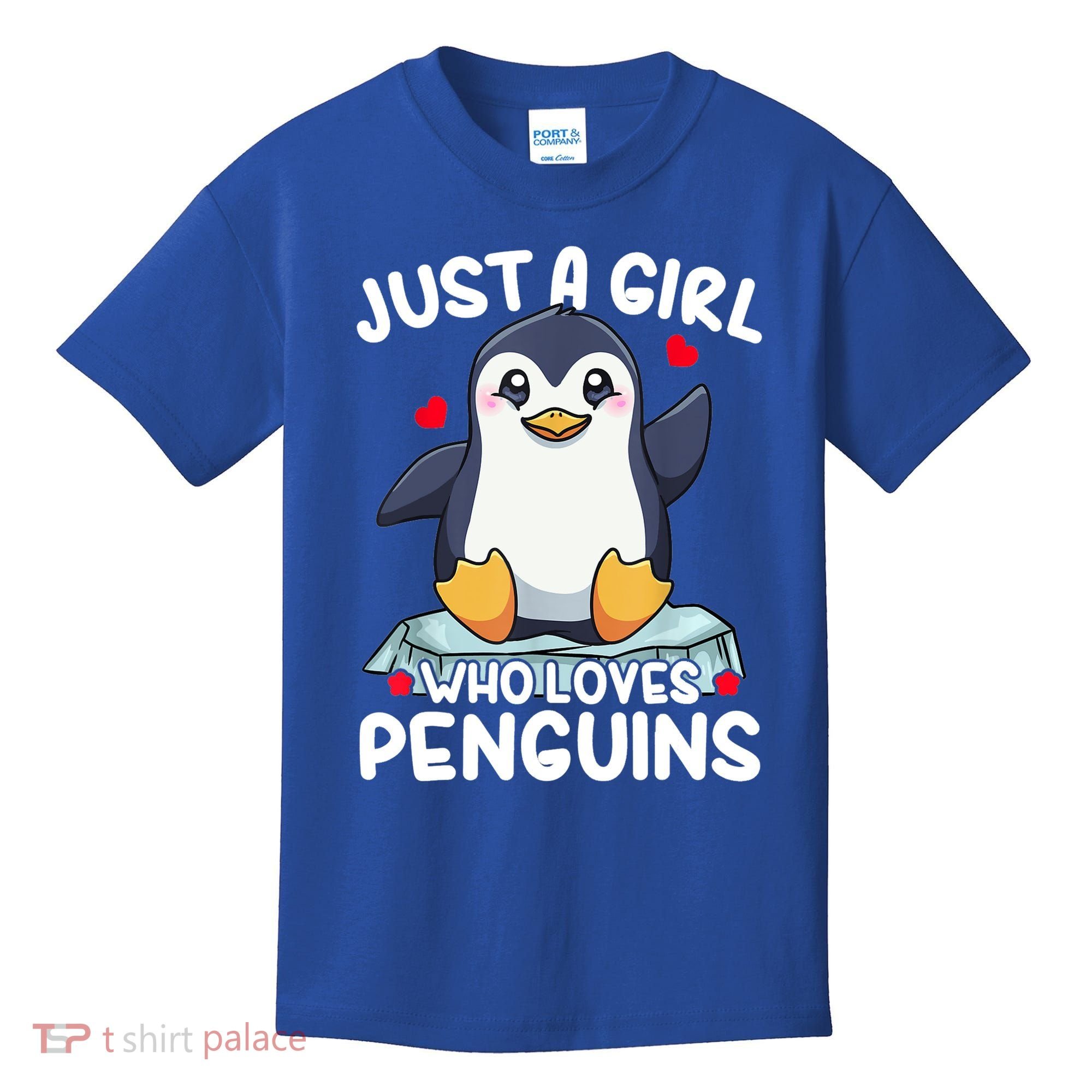 Penguin Just A Girl Who Loves Penguins Cool Gift Kids T-Shirt