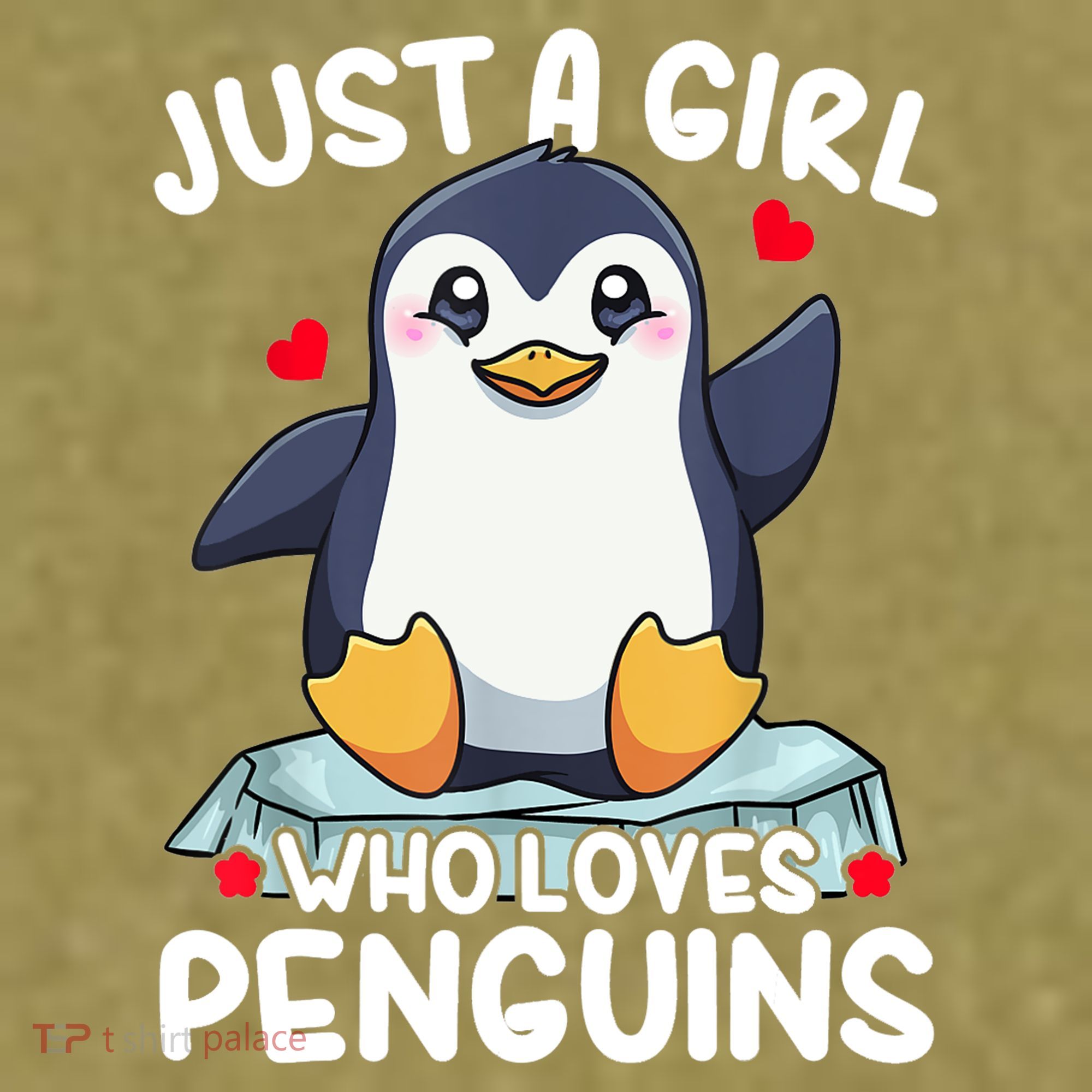 Penguin Just A Girl Who Loves Penguins Cool Gift Garment-Dyed Women's Muscle Tee