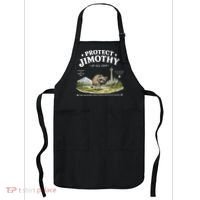 Protect Jimothy At All Cost Funny Raccoon Apron thumb 0