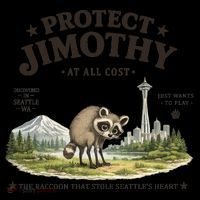 Protect Jimothy At All Cost Funny Raccoon Coffee Mug thumb 5