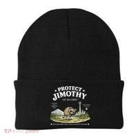 Protect Jimothy At All Cost Funny Raccoon Beanie thumb 0