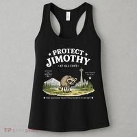 Protect Jimothy At All Cost Funny Raccoon Women's Tank Top thumb 3