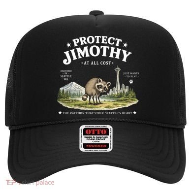 Protect Jimothy At All Cost Funny Raccoon Hat