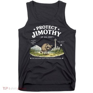 Protect Jimothy At All Cost Funny Raccoon Tank Top