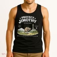 Protect Jimothy At All Cost Funny Raccoon Tank Top thumb 3