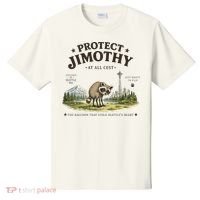Protect Jimothy At All Cost Funny Raccoon T-Shirt thumb 0