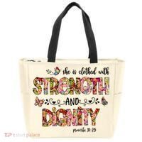 Prayer Jesus Clothed With Strength And Dignity Tote Bag thumb 0