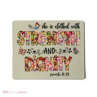Prayer Jesus Clothed With Strength And Dignity Mousepad thumb 0