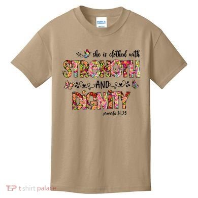 Prayer Jesus Clothed With Strength And Dignity Kids T-Shirt
