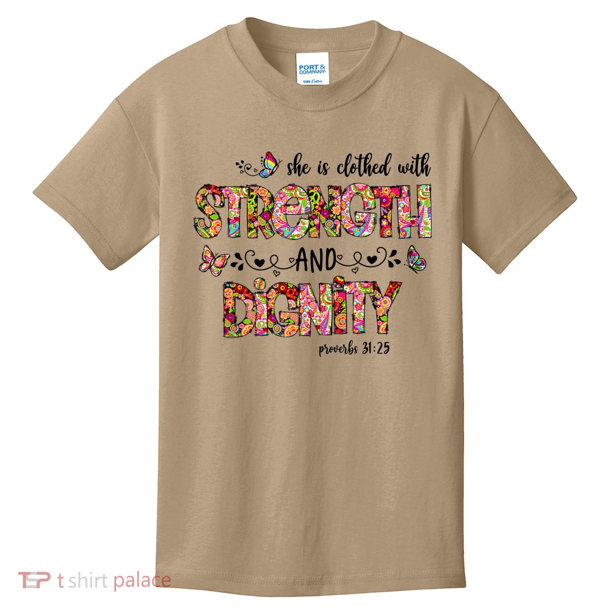 Prayer Jesus Clothed With Strength And Dignity Kids T-Shirt