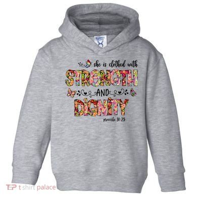 Prayer Jesus Clothed With Strength And Dignity Toddler Hoodie