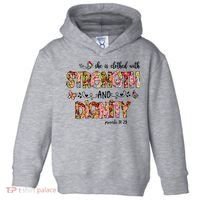 Prayer Jesus Clothed With Strength And Dignity Toddler Hoodie thumb 0