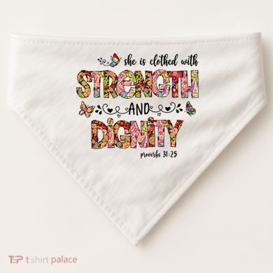 Prayer Jesus Clothed With Strength And Dignity USA-Made Doggie Bandana