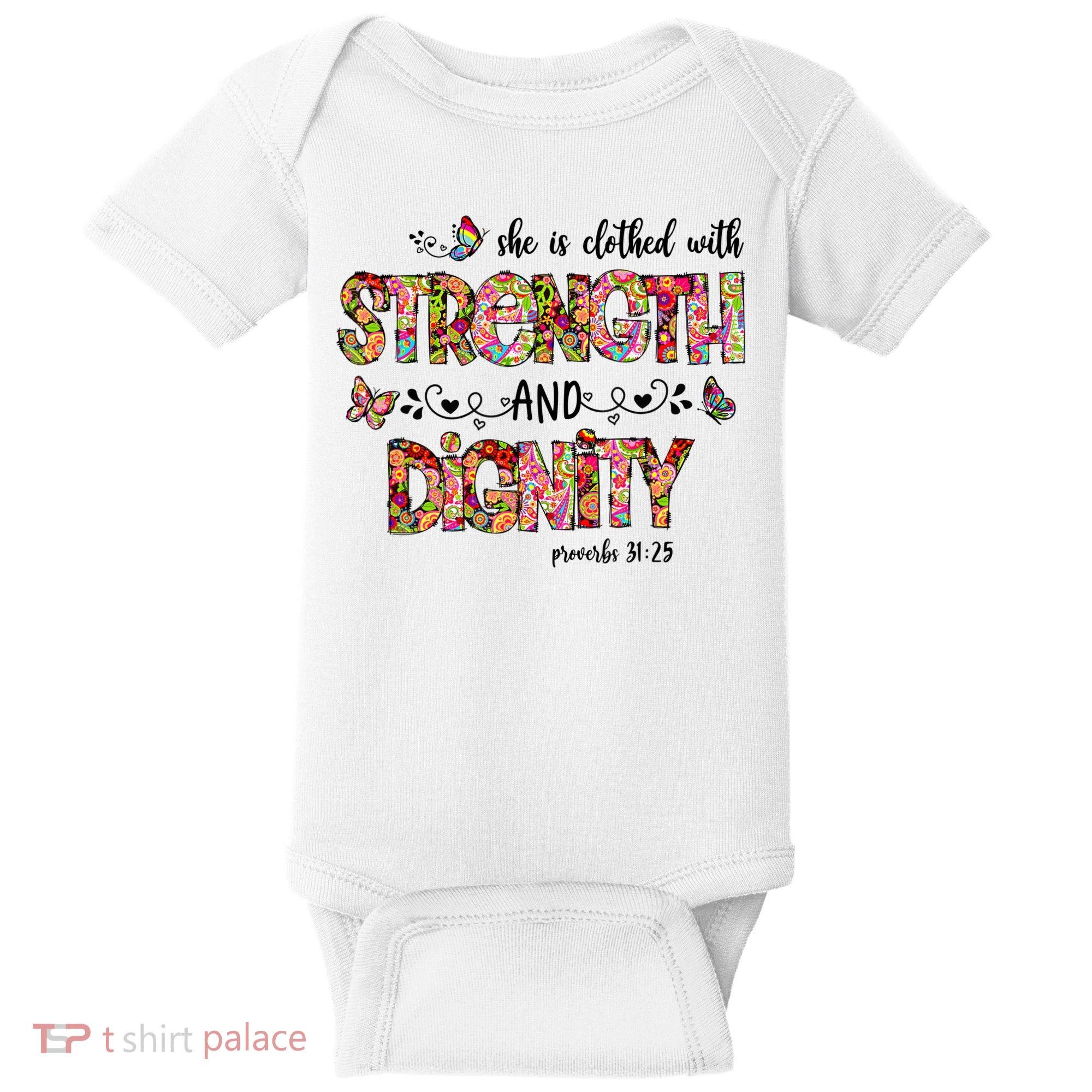 Prayer Jesus Clothed With Strength And Dignity Baby Bodysuit