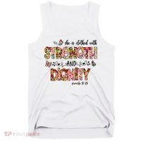 Prayer Jesus Clothed With Strength And Dignity Tank Top thumb 0