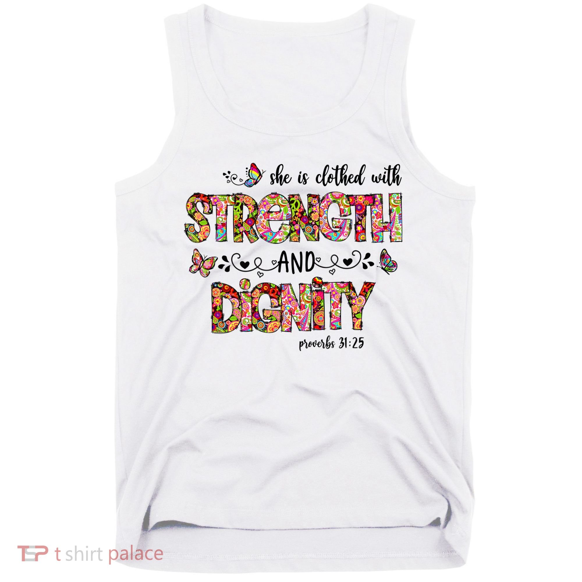 Prayer Jesus Clothed With Strength And Dignity Tank Top