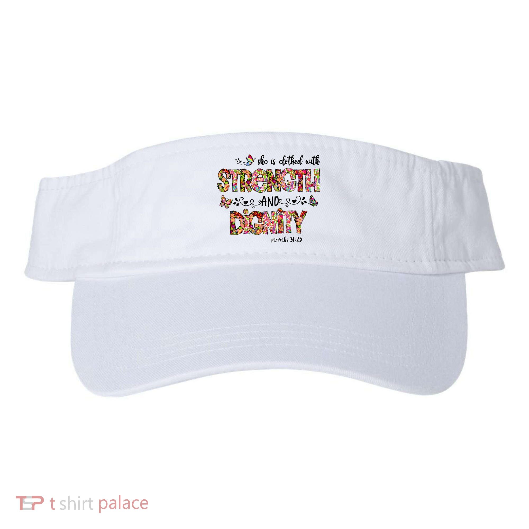 Prayer Jesus Clothed With Strength And Dignity Visor