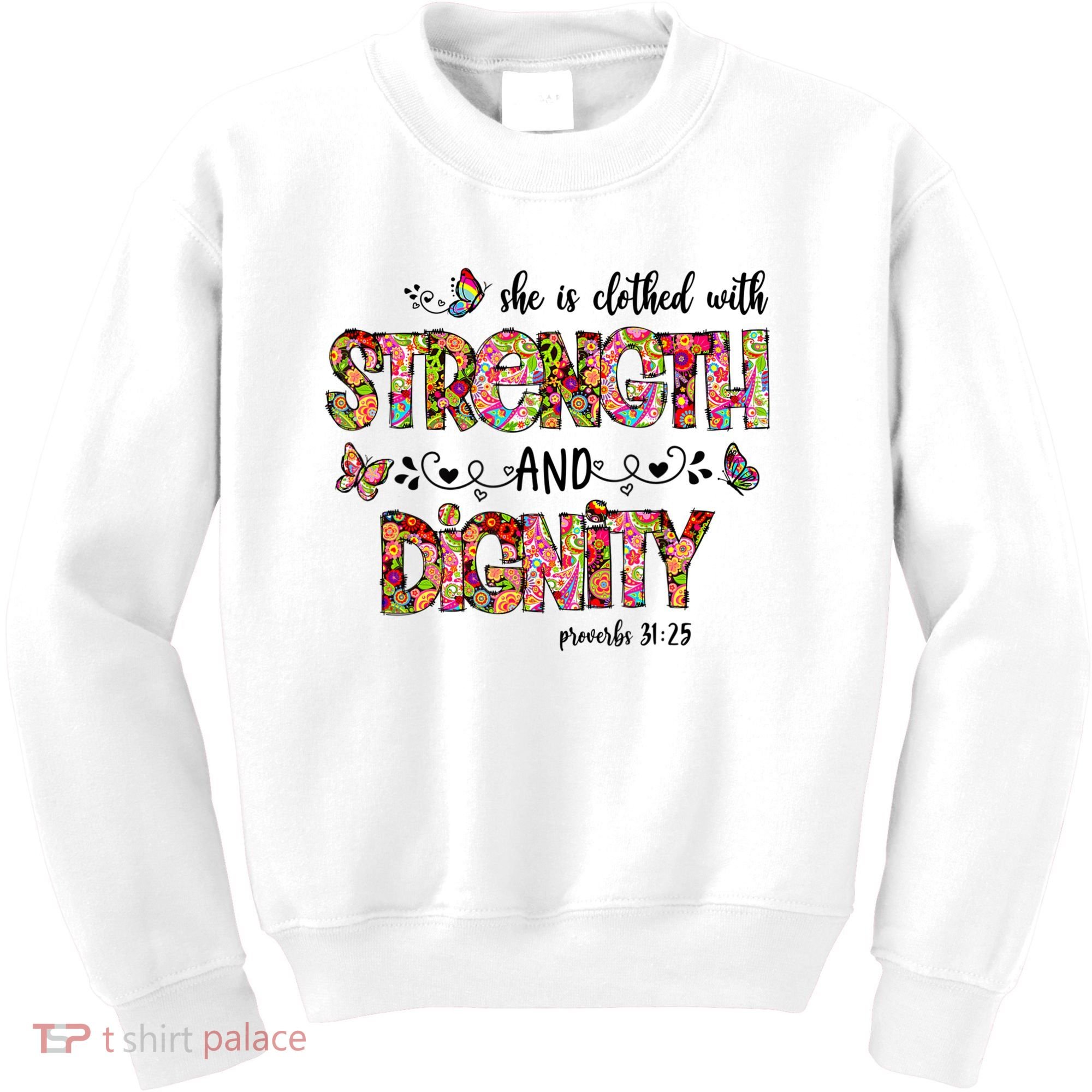 Prayer Jesus Clothed With Strength And Dignity Kids Sweatshirt